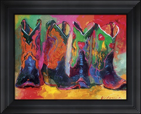 Framed Boots 1 Print