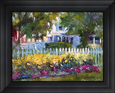 Framed Flower Garden Print
