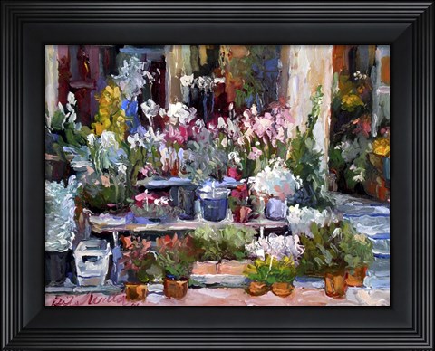 Framed Flower Stand Print