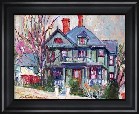 Framed Green House Print