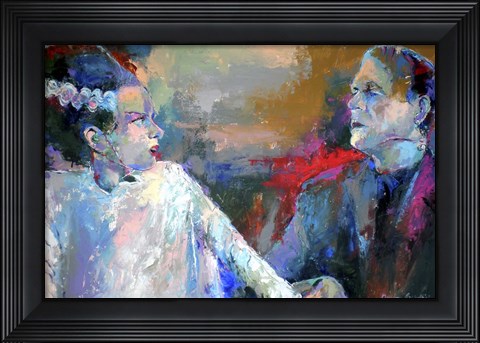 Framed Frankenstein and His Bride Print
