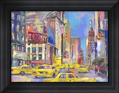 Framed New York Taxi Print