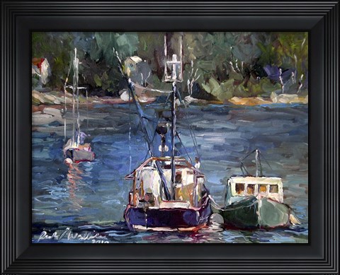 Framed Waiting to Ride Print