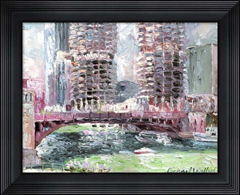 Framed Marina Towers Print