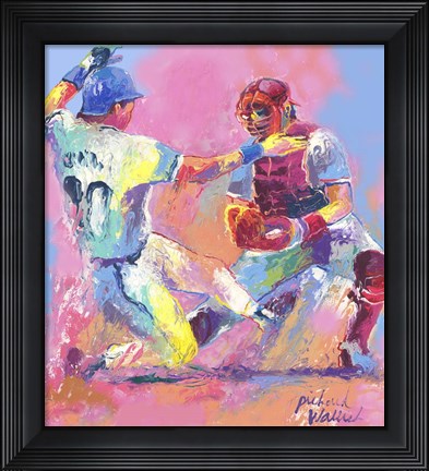 Framed Baseball Print