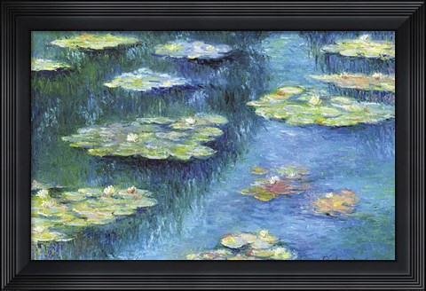 Framed Botanical Garden Lilies 1 Print