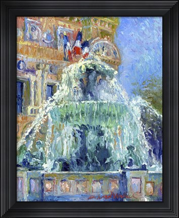 Framed Paris Las Vegas Print