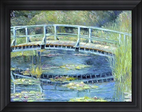 Framed Botanical Garden Lilies Print