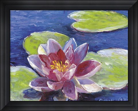 Framed Lily Pad Flowers Print