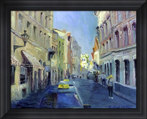 Framed Girl With Yellow Hair Print