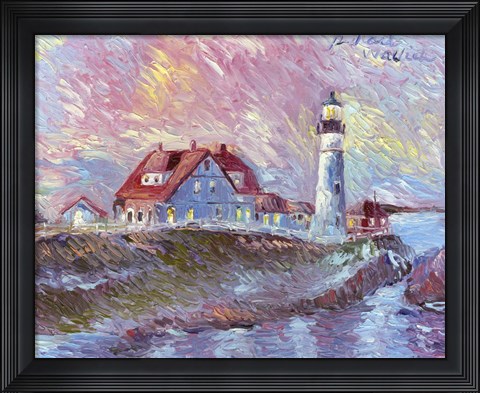 Framed Lighthouse Print