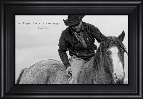 Framed I Will Carry You Print