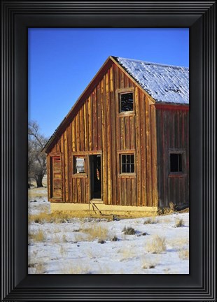 Framed Sunset Barn Print