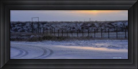 Framed Early Morning Winter Print