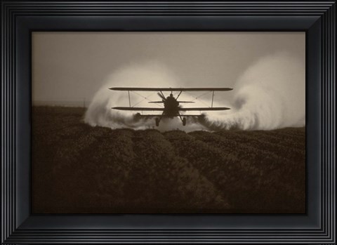 Framed Crop Duster I Print