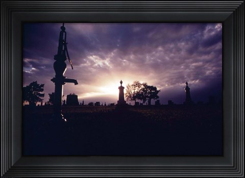Framed Grafton Cemetery Print