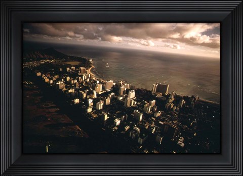 Framed Waikiki Beach Print