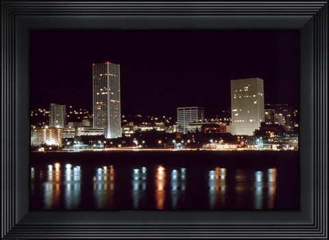 Framed Downtown Portland Print