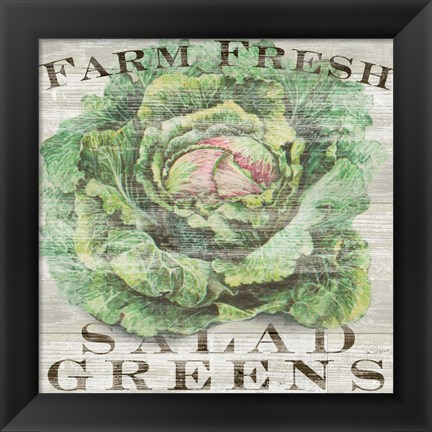 Framed Farm Fresh Greens Print