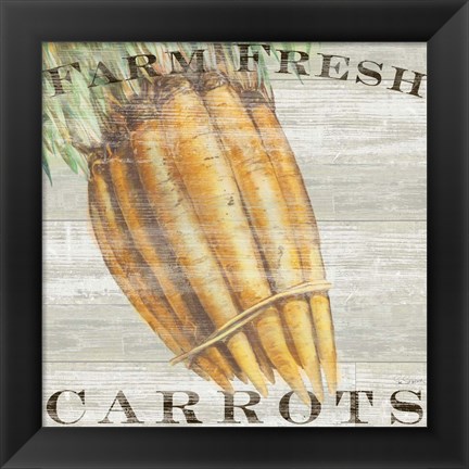 Framed Farm Fresh Carrots Print