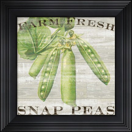 Framed Farm Fresh Peas Print