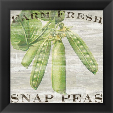 Framed Farm Fresh Peas Print