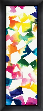 Framed Colorful Cubes III Print