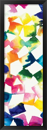 Framed Colorful Cubes III Print