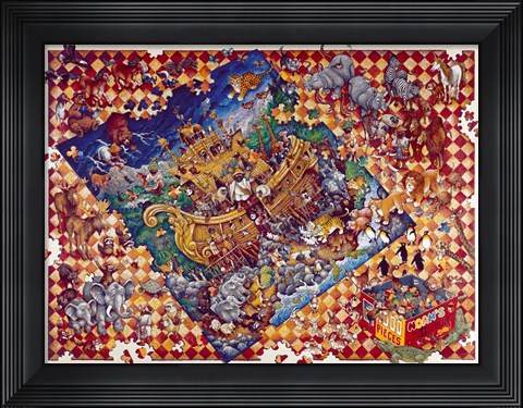 Framed Noah&#39;s Puzzlement Print