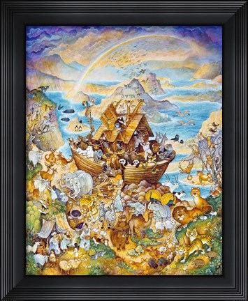 Framed Rainbow Ark Print