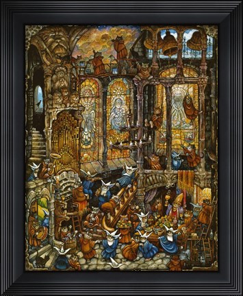 Framed Holy Cats 2 - Nuns Print