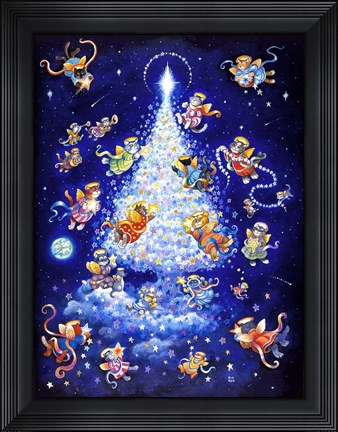 Framed Star Tree - Rectangle Print