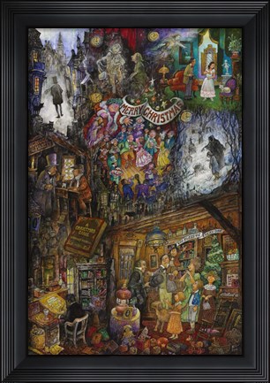 Framed Christmas Carol Print