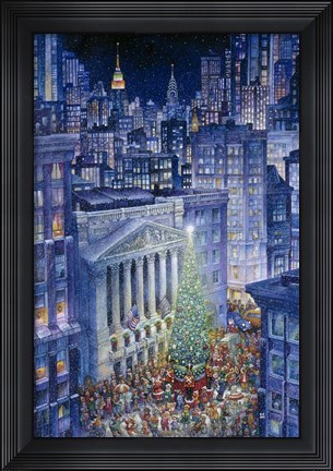 Framed Christmas In The City Print