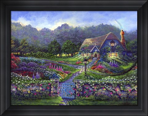 Framed Garden Gate Print