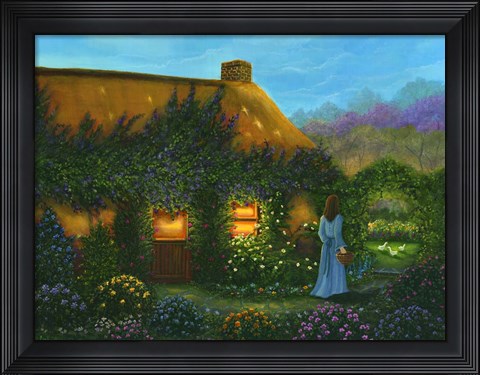 Framed Irish Cottage Print