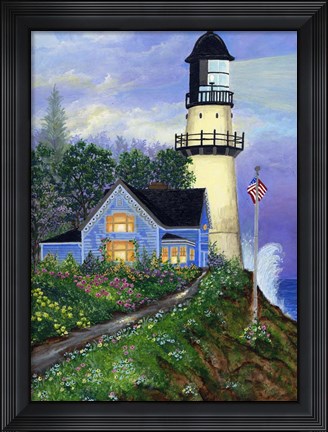 Framed Lighthouse Print