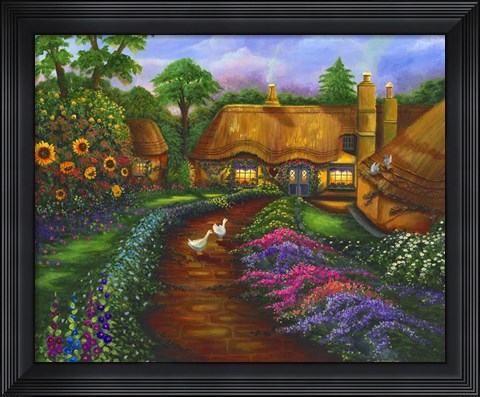 Framed Honeymoon Cottage Print