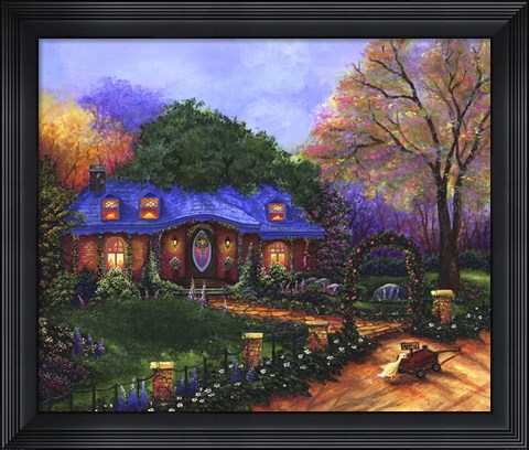 Framed Apple Cottage Print