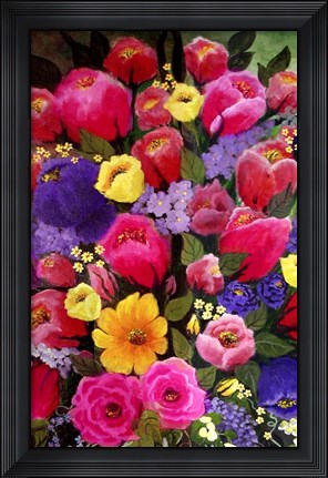 Framed Pink Spring Flowers Print