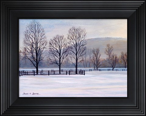 Framed Billings Farm Morning Print