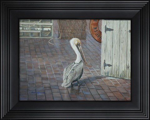 Framed Petes&#39; Pelican Print