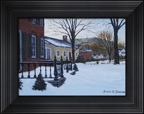 Framed Woodstock Village Print