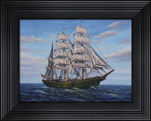 Framed Clipper Ship Print