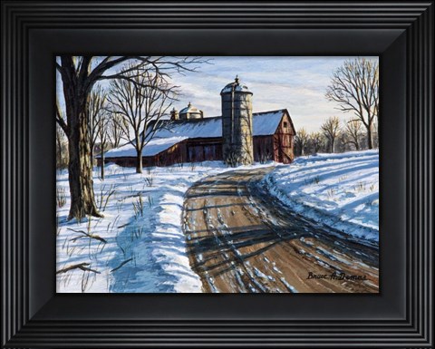 Framed Northwest Barn Print