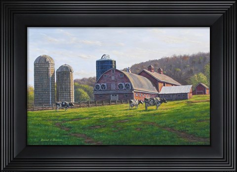 Framed Lone Pine Farm Print