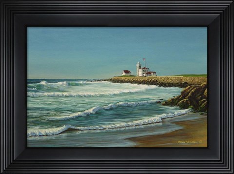 Framed Watch Hill Light Print