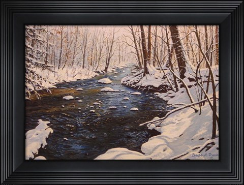 Framed Quinnipiac River Solitude Print