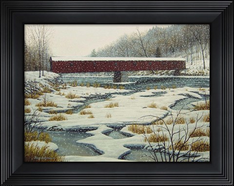 Framed Cornwall Bridge Print