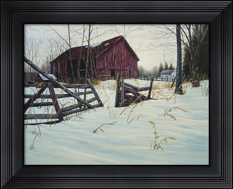 Framed Oxford Barn Print